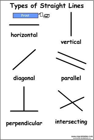 kinds of lines in math